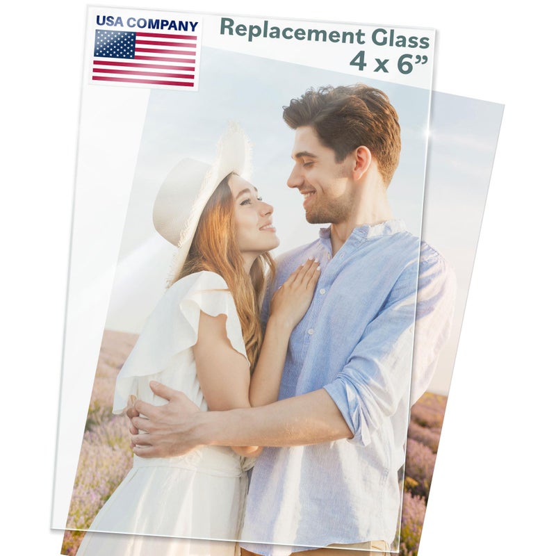 Langdon House Picture Frame Glass Replacements (Crystal Clear, 4x6, 3 Pack) High Definition Glass Sheet - Image 1